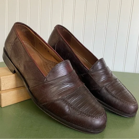 Magnanni RAUL Lizard Skin Penny Loafers in Dark Brown *Spain* s-l400.jpg main image 3